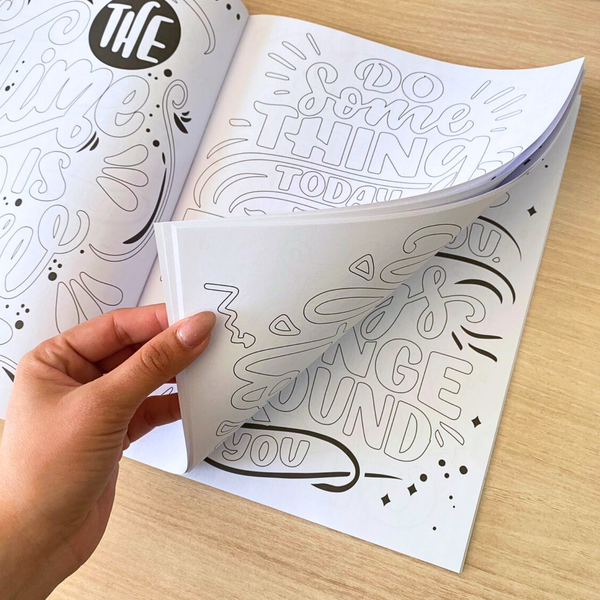 Set Libro Lettering 64 Páginas + 12 Plumones Doble Punta