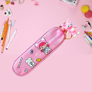 Estuche Kawaii Con llavero De Gatito