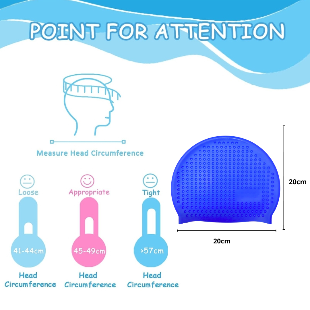 Gorro De Silicona Para Niños Piscina Natación