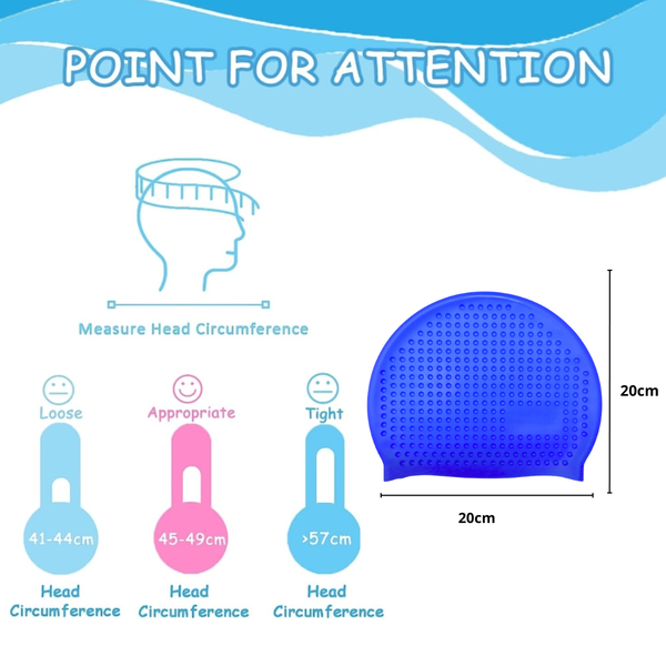 Gorro De Silicona Para Niños Piscina Natación
