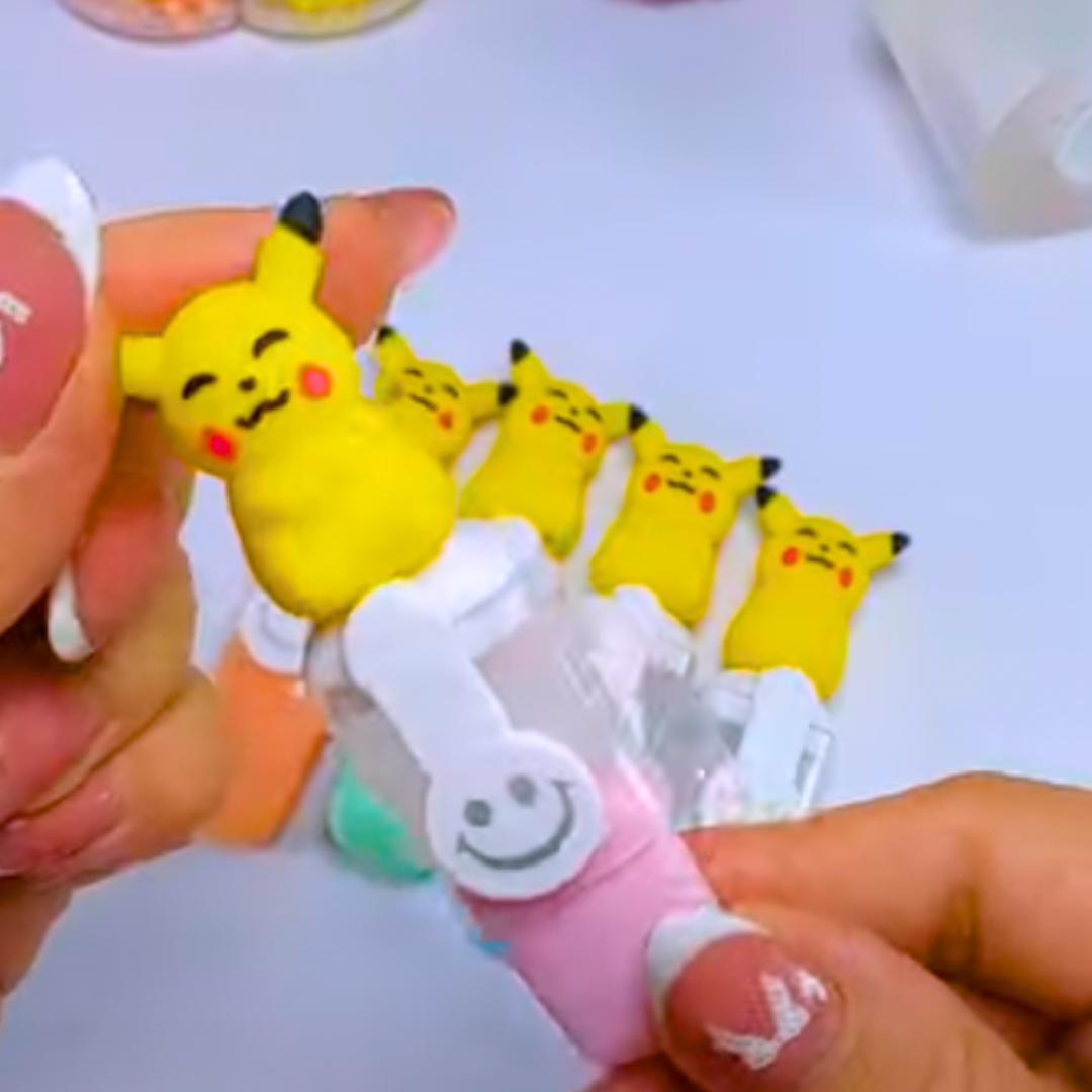 Set De 6 Mini Destacadores Pasteles Diseño Pikachu