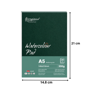 Croquera Block para Acuarela A5 300gsm con Algodón