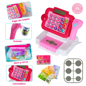 Juguete Caja Registradora Para Niñas Con Accesorios