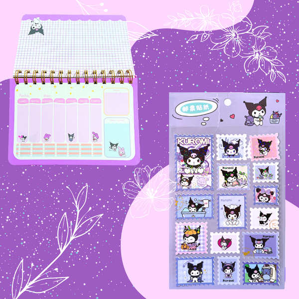 Box Small Regalo Papelería Kawaii Kuromi