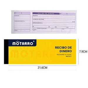 Talonarios De Recibo De Dinero