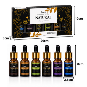 Aceites Esenciales Aromático Para Difusor Pack 6 Aromas 10ml