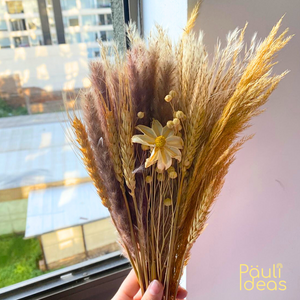 Ramo De Flores Secas Naturales Boho Mixtas