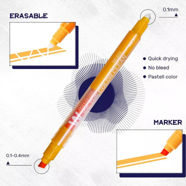 Destacadores Borrables Mágicos Pack De 10 Unidades