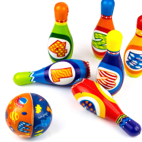 Set De Bowling Palitroques Bolos Juego Para Niños