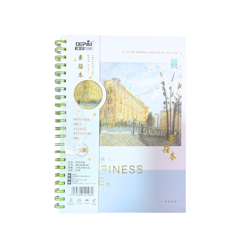 Croquera A4 Cuaderno Block De Dibujo + 6 Tiralíneas