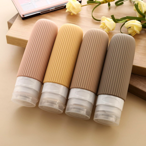 Botellas De Silicona Viajes Dispensador Shampoo Cremas