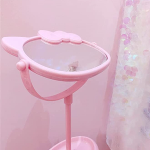 Espejo De Tocador Hello Kitty Diseño Kawaii Para Niñas