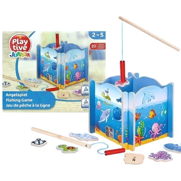 Juego Pesca Magnetico Juego Motricidad De Madera