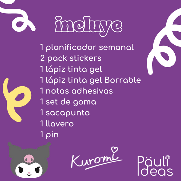Box Regalo Papelería Kawaii Kuromi