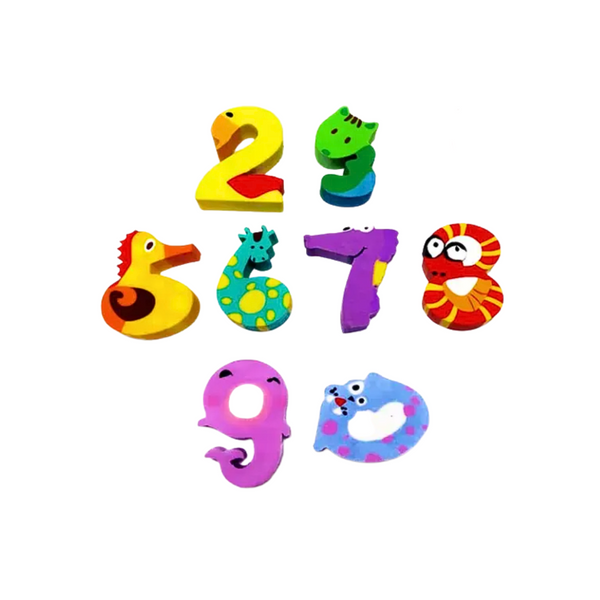 Gomas De Borrar  Números Kawaii