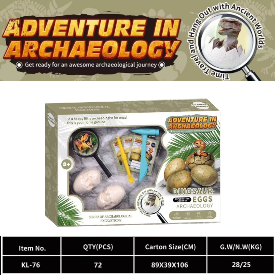 Juego Excavación De Huevo De Dinosaurio Kit Arqueológico