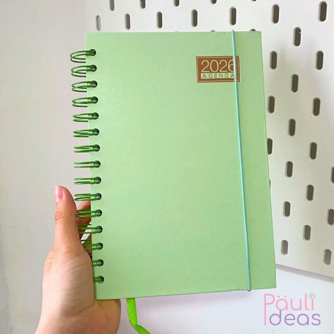 Agenda A5 Colores Pastel Diseño Kawaii 2026