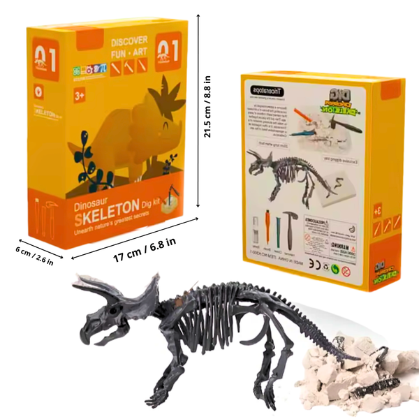 Juego De Arqueología Esqueleto Dinosaurio Fosil Para Niños