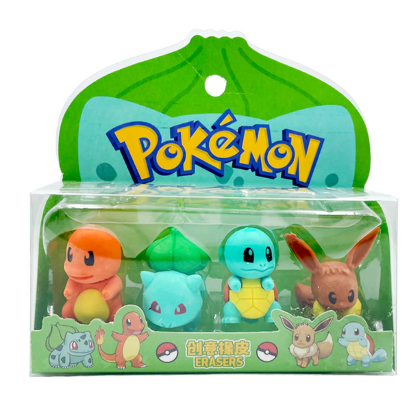 Pack De 4 Gomas De Borrar Pikachu