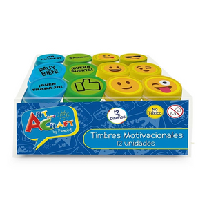 Set Timbres Sellos Infantiles Caritas Motivación
