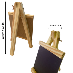 Mini Pizarras De Madera Con Base Para Decoración Pack 2