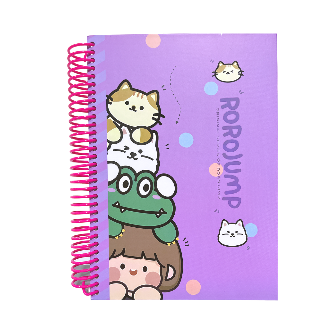 Libreta Anillada Grande Universitaria Kawaii 3 Materias