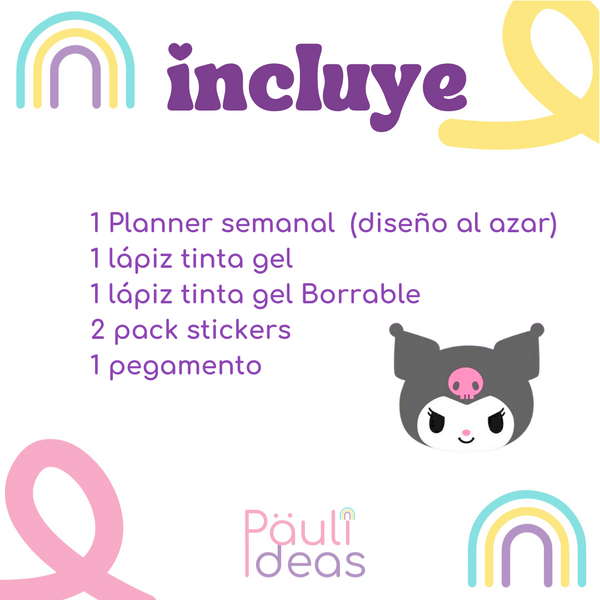 Box Small Regalo Papelería Kawaii Kuromi