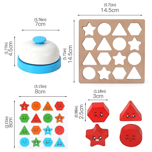 Juguete Didáctico De Figuras Geométricas - Juego Educativo