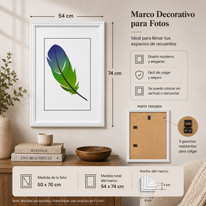 Marco Para Fotos 50x70 Cm Cuadro Decorativo