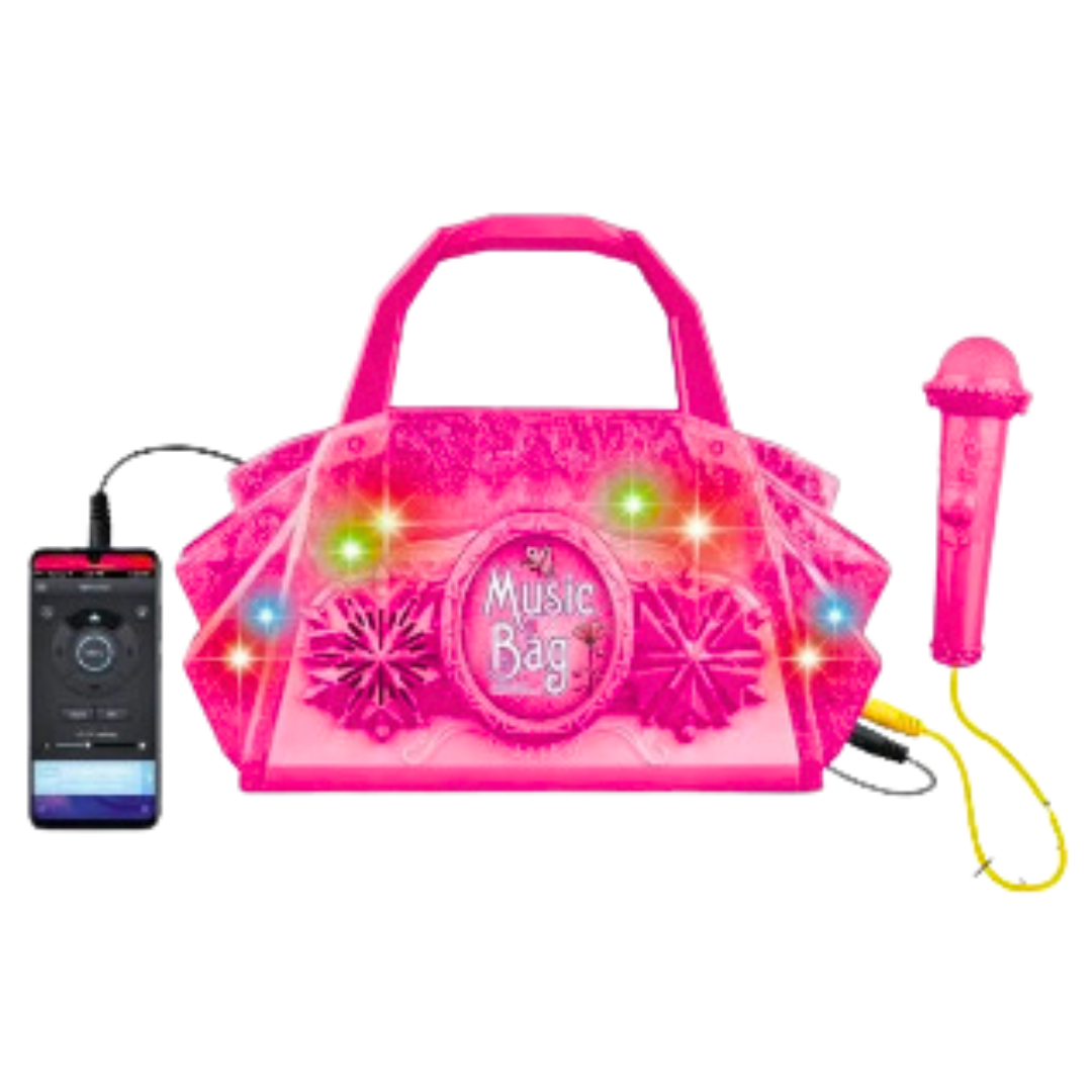 Juguete Cartera Con Micrófono Karaoke Mp3, Luces Y Sonido