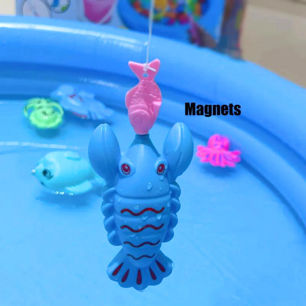 Juego De Pesca Magnético Con Piscina Niños