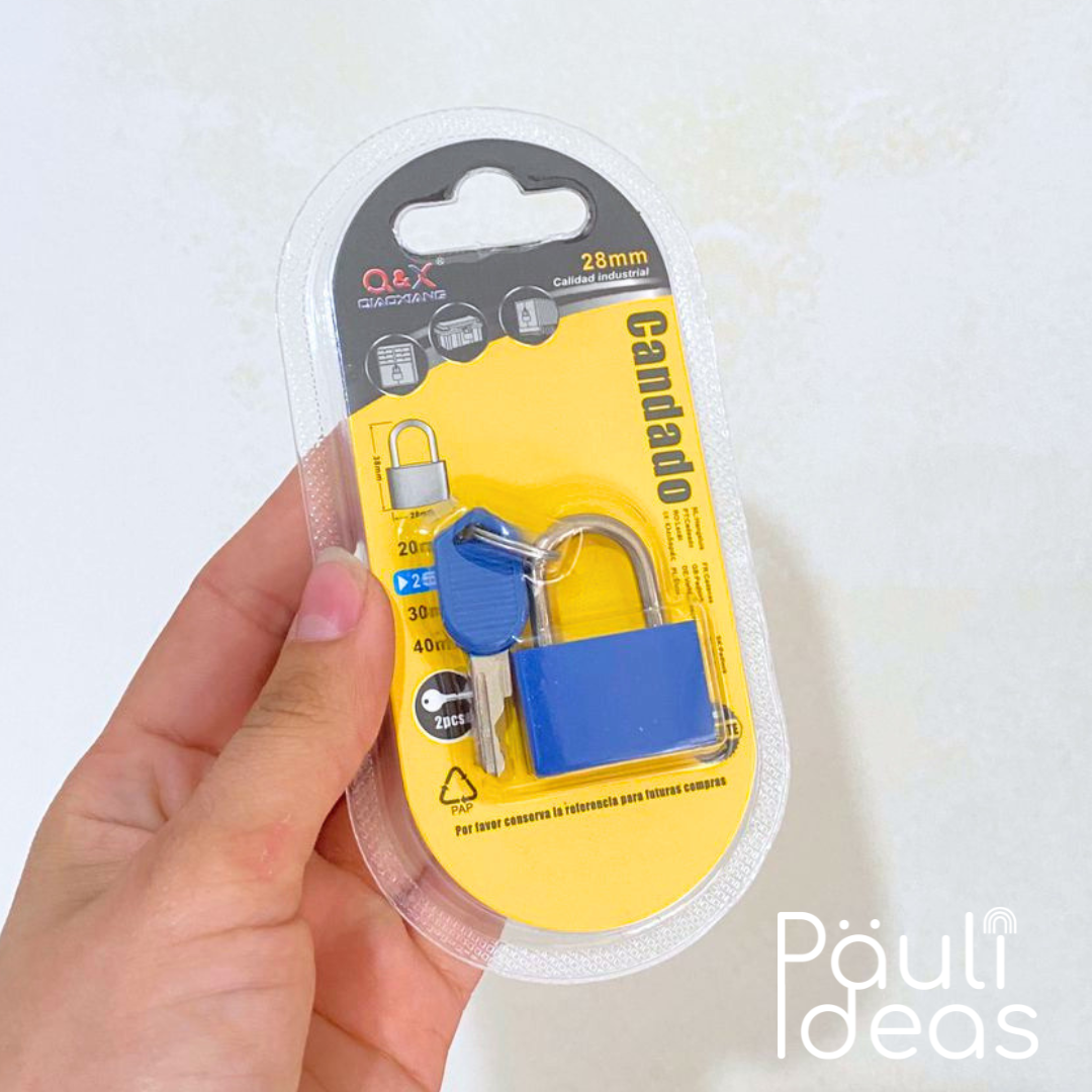 Mini Candado Para Mochila Y Equipaje Con 2 Llaves