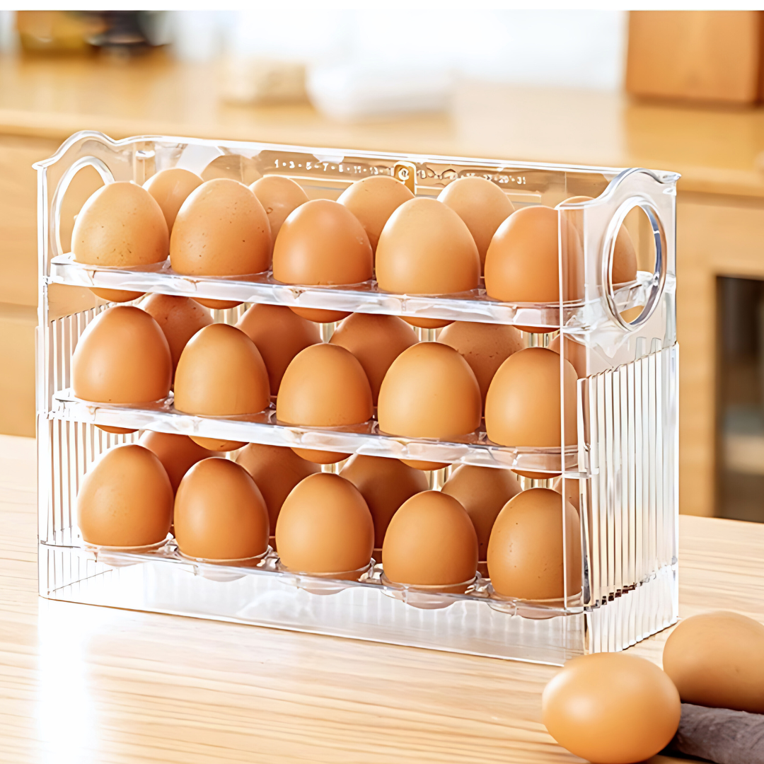 Organizador de Huevos Transparente para 30 Huevos