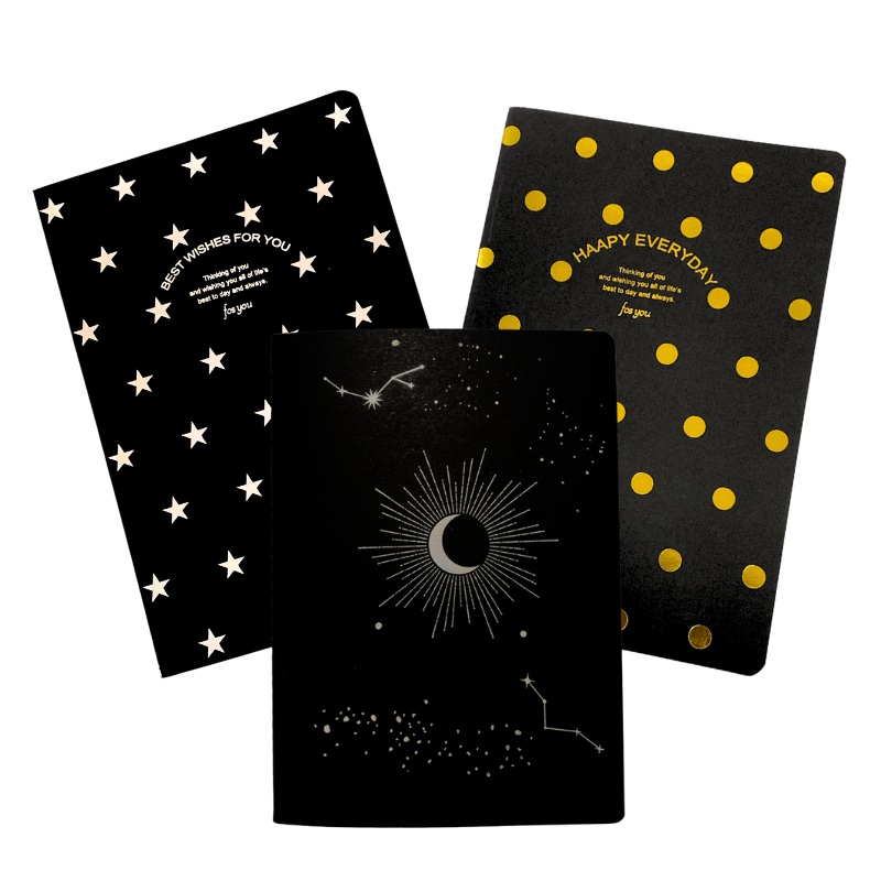 Cuaderno Hojas Negras Mediana Croquera