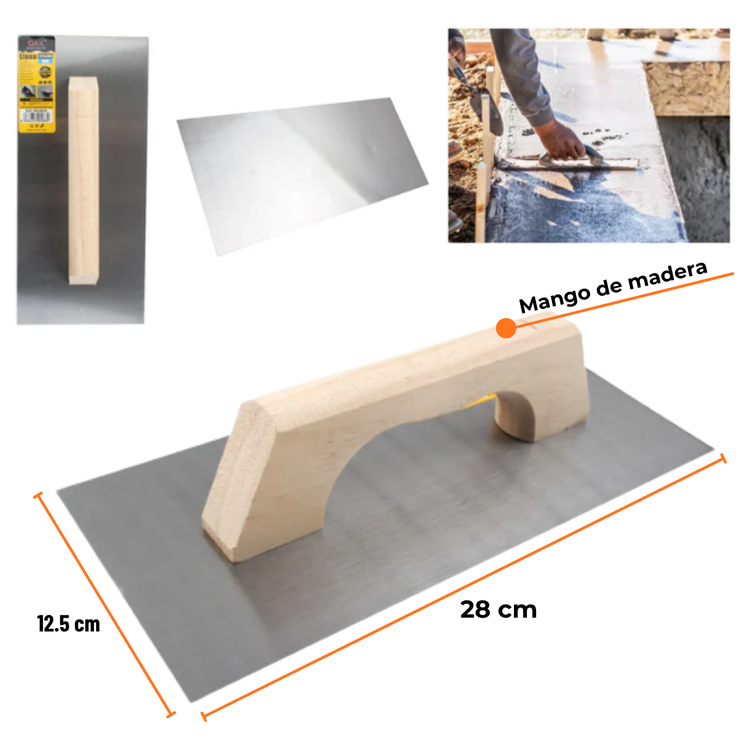 Llana Lisa 12.5x28 Cm Con Mango De Madera