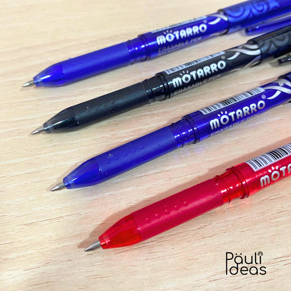 Lápices Borrables Tinta Gel Azul, Negro Y Rojo Set De 4