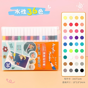 Plumones Acrílicos 36 Colores Toda Superficie Alta Calidad