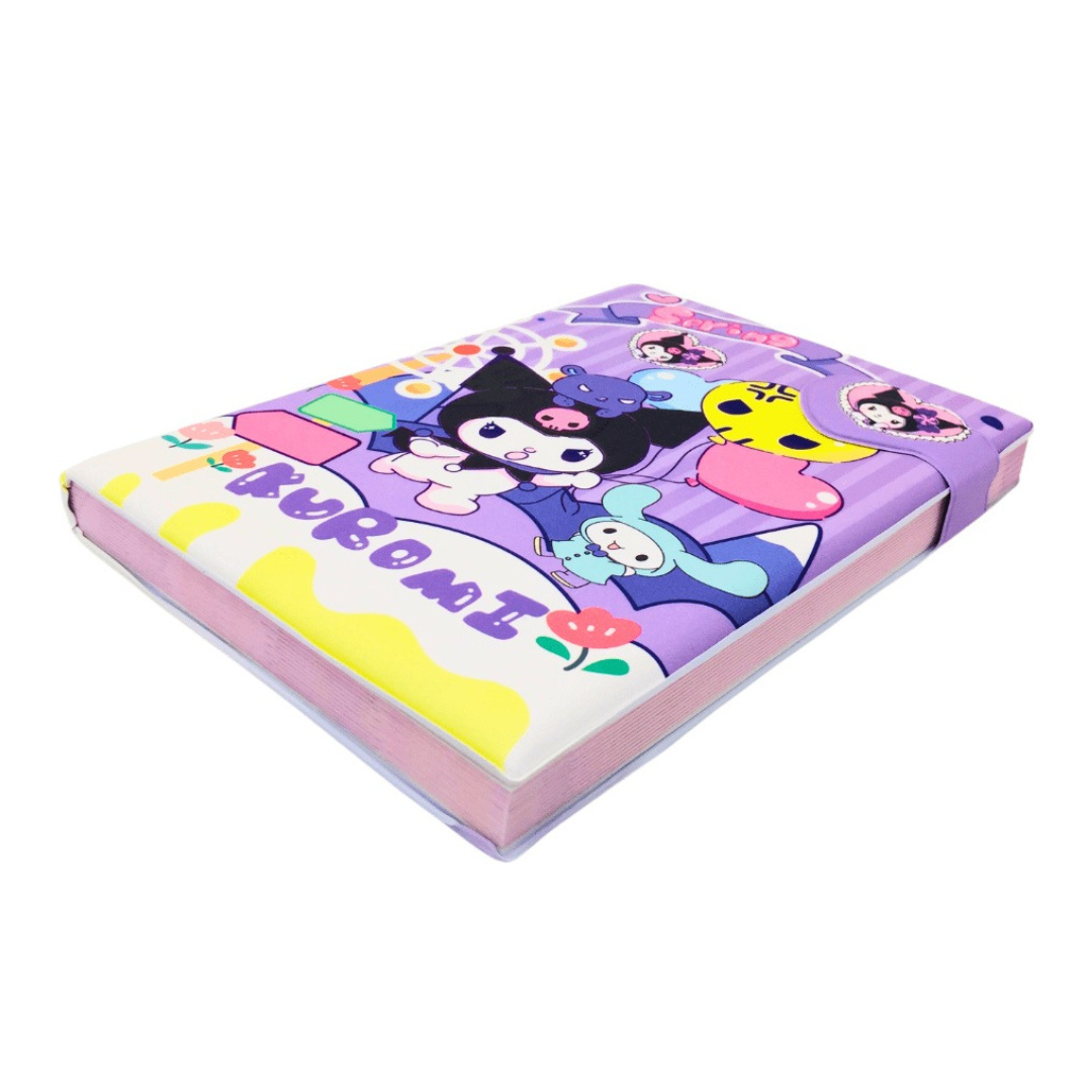 Set Agenda Libreta Kuromi + 1 Lápiz Multicolor Kawaii