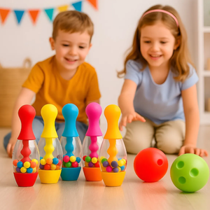 Set De Bowling Palitroques Mini Bolos Juego Para Niños
