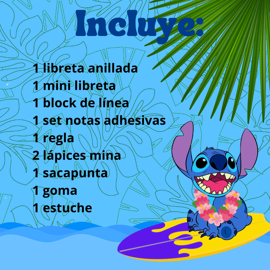 Box De Papelería Kawaii Para Niños Small De Stitch