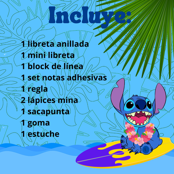 Box De Papelería Kawaii Para Niños Small De Stitch