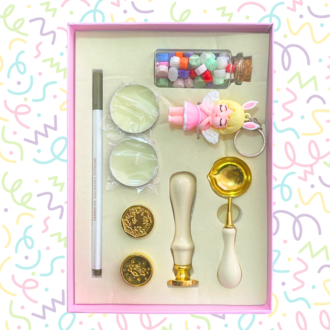 Kit Sello Para Lacre - Cera, Timbre Y Accesorios Vintage
