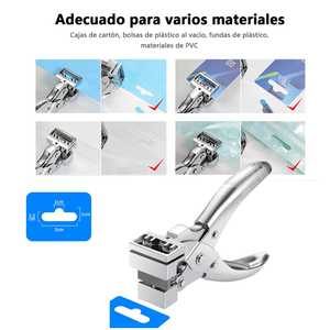 Perforadora Alicate Corte Para Ganchera Metálica