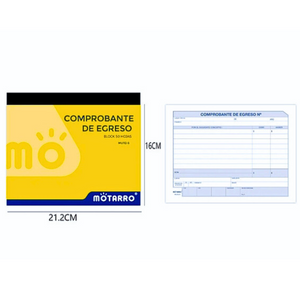 Talonario Comprobantes De Egreso