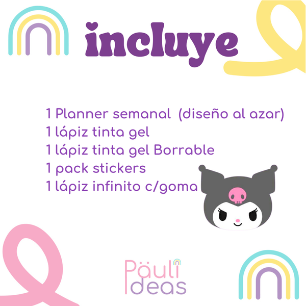 Box Small Regalo Papelería Kawaii Kuromi