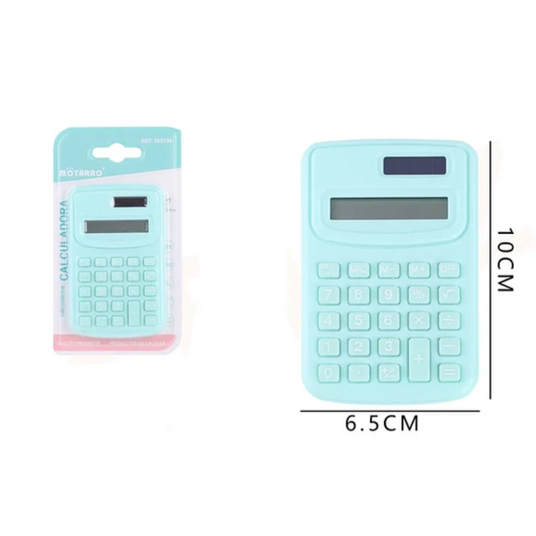 Mini Calculadora De Bolsillo Kawaii Colores Pasteles