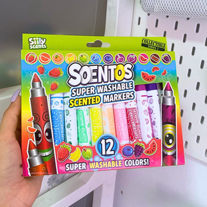 Plumones Flúor Lavables Con Aromas Frutales