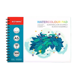 Block Para Acuarela Anillado A5 Croquera 300gsm 30 Hojas
