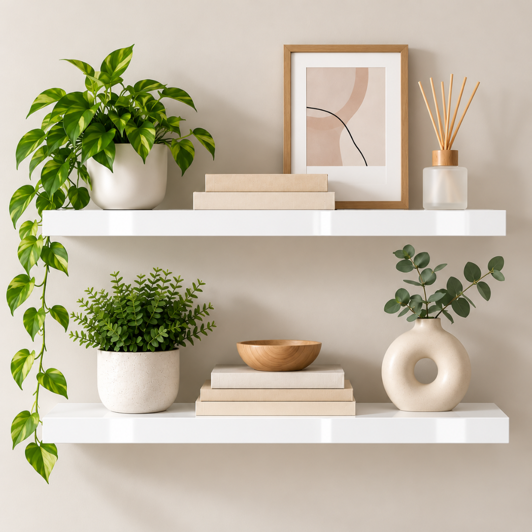 Repisa Flotante De Pared MDF 50 Cm Estante Decorativo