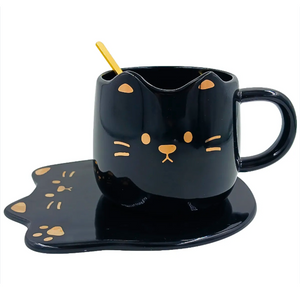 Tazón Mug Taza De Gatito Kawaii 360 Ml